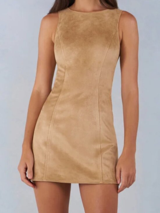 Oh Polly Dresses & Skirts - NEW Oh Polly Amielle Faux-Suede A-Line Mini Dress : 0
